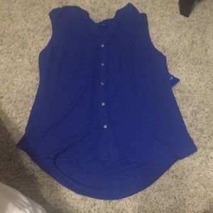 Royal blue blousy tank top